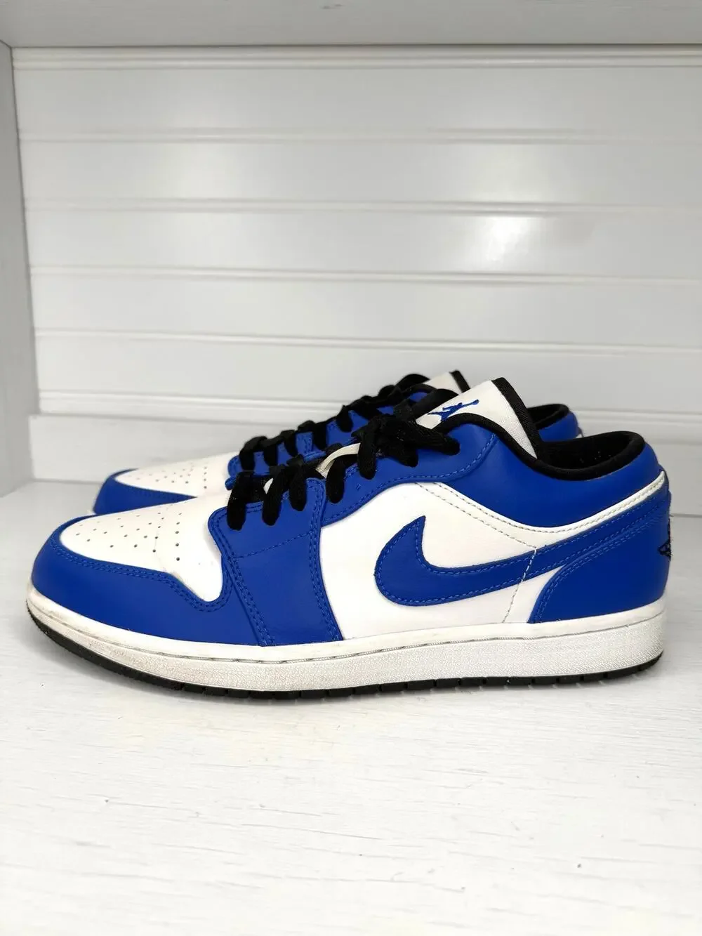 Nike Air Jordan 1 Low Game Royal 553558-124 Men’s Size 10 Blue White 2020